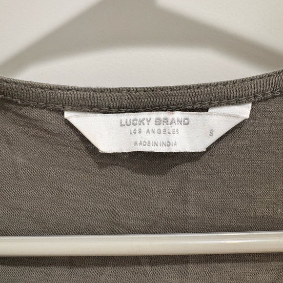 Lucky Brand Gray Wrap Midi Dress - Picture 3 of 4